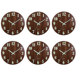 Luminous Wall Clock,12 Inch Wooden for Indoor/Outdoor Living Room