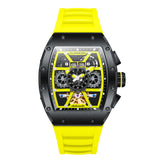 GUANQIN Fashion Business Mens Watch Automatic Mechanical Automatic Watch Bracelet Accessories Stainless Steel Waterproof Clock