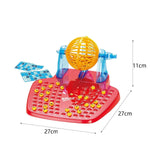 Lotto Reusable Parent Child Games Portable Set with Bingo Cage for Festivals Bar Party Birthday Table Game