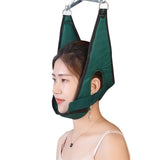 Portable Hanging Cervical Device Soft Neck Stretching Belt Pain Relief Metal Bracket Chiropractic Traction Cushion