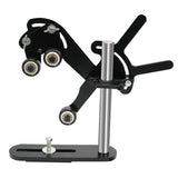 Heavy Duty Wood Lathe Anti-Shake Spindle Steady Rest Wood Turning Accessory Clamping Range 6.5MM-300MM Woodworking Accessory