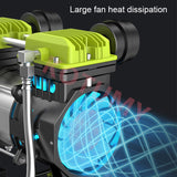 Small Industrial Oil-free Compressor Silent Woodworking High-Pressure Air Pump 220V 850W 1100W