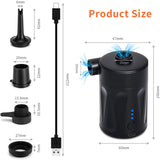 Electric Pump Portable Wireless Compressor Iator/Deflator Pumps for Iatable Cushions Air Beds Boat Swimming Ring