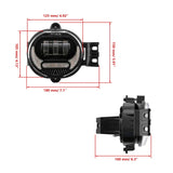 1 Pair LED Car Front Bumper Driving Fog Lights for 2002 - 2008 Dodge Ram 1500 & 2003 - 2009 Dodge Ram 2500/3500.