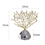 Lucky Tree Figurine - Simple Tabletop Ornament for Office & Home