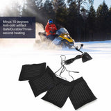 USB Electric Cloth Warming Heated Clothes Vest Jacket Pads Heater Sheet Shoes Socks Warmer Pad Fiber Safety Heating