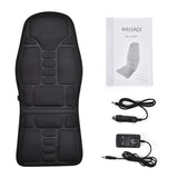 Electric Heating Vibration Waist Massager for Chair Office Lumbar Neck Cushion Shoulder Back Massage Mat Home Car Use