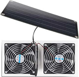 Solar Panel Kit 10W Weatherproof Dual 3.5 m Cable For Outdoor Small Chicken Coop Greenhouse Shed Pet House Fan