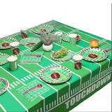 101 PCS Themed Tableware Set Green Perfect For Football Game Or Birthday Party