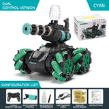 Hand gesture handle music spray light remote control tank children's toy car