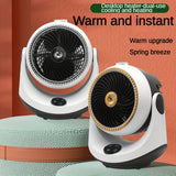 1pc Mini Electric Heater 1800W Spray Humidified Heater Portable Quick Heating Heater Thermostat Quiet Energy Saving Safe Wide Angle Air Heating Multiprotection Safe Indoor Heater Winter Spraying Humidification Heating And Cooling Fan Winter Essential