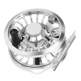 Fly Reel Aluminum Alloy High Strength Fly Fishing Wheel Unidirectional Bearing Clear Click Sound 3/4 with Storage Bag for River