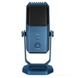 (Blue) USB Microphone for Recording Streaming Podcasting Studio with Detachable Stand