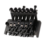 Electric Guitar Double Tremolo Bridge Assembly System for Lic Parts Replacement 1 Set (Black)