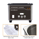 800ml Digital Ultrasonic Cleaner - 60W Stainless Steel Bath, 110V/220V, Degas Function for Household Use - Ideal for Watches and Jewelry
