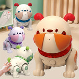 AI Intelligent Voice Dog Touch Sensing Recording And Repeating Remote Control Machine Dog Early Education Puzzle Electric Toys