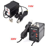 700W Digital Display Hot Air Rework Soldering Station BGA Welding Repairing hine 50W Solder Iron Brushless Heating Gun Nozzle
