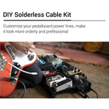 Professional Solderless Patch Kit DIY Guitar Pedal Board Cord Wire 10 Solder Free Plugs 3M Cable Mini Screwdriver