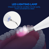 3 Modes Ultrasonic Dental Scaler+5D Teeth Strips Sets Oral Care Tartar Removal Calculus Remover Tooth Whitening Tools