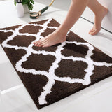 (Kabai) Soft Absorbent Microfiber Bath Rug, Non-slip Plush Shower Rug, Machine Washable And Dry, Shower Mat, 40cmx60cm, Gray