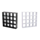 1: 12 Dollhouse Miniature Wood Rack 16 Grid Shees White Storage Shelf Doll House Furniture Decor Easy Install