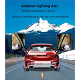 Universal 24Ghz Millimeter Wave Radar 20M BSD Bd Spot Detection System Lane Change Assist Highlight Warning Light Strip