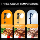 Adjustable Phone Shooting Bracket Stand+ Boom Arm+Super Bright 175W LED Light Photo Studio Kits for Desktop Photo/Video