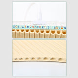 18 Flute C Key Panpipes Pan Pipes Mouthpiece Wind Instrument for Students Beginners with Carrying Bag