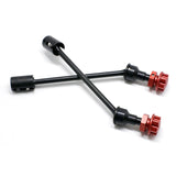 4 PCS Steel Extended Driveshaft CVD With Splined Wheel Hex For 1/10 Traxxas MAXX RC Car Replacement Accessories