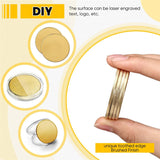 30 Pcs Blank Challenge Coins for Engraving Blan Coin Threaded Edged 40 mm with Acrylic Protection Box