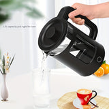 1pc, 1500W Electric Kettle, Durable, Large Capacity, Automatically Power-Off When Opened, Plastic Body With High-Frequency Glass Bladder, Easy To Use, Suitable For Home, Business, And Gifts
