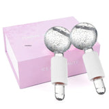 Large Hockey Energy Beauty Crystal Ball Facial Cooling Ice Globes Water Wave Face and Eye Massage Skin Care 2pcs/Box