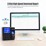 Access Control Attendance hine Fingerprint/Password/ID Card Recognition Time Clock with 2.4 Inch Display Screen