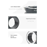 NIK-EOSR Lens Adapter Ring For Nikon Manual F Lens To Canon EOSR RP R5 R6