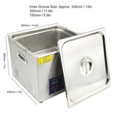 Ultrasonic Cleaner 15L Digital Ultra Sonic Tank Bath Cleaning Heater Timer PS?60AEU Plug 220V