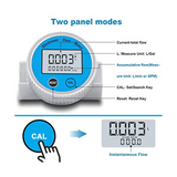 Turbine Flow Meter Waterproof Digital Fuel Flowmeter 2.37-26.41GPM for Water DieselFuel MethanolKerosene Oil (1In NPT)