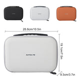 FauxLeather Drone Carrying Case Portable Travel Bag With Shock-proof Hard Shell Easy To Carry