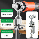 360°Table Swivel Vise Woodworking Grinder Accessory Electric Drill Stand Holder Multifunctional Aluminium Alloy Bracket Used