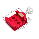 astronomical telescope accessories groove dovetail clip red/silver