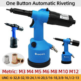 Gun Pneumatic Industrial Automatic Hydraulic Pull Rivet Nut Tool M3 M4 M5 M6 M8 M10 M12