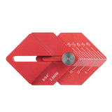 CNC-hined Metal Woodworking Ruler Trim Carpentry Tools Finishing Work for Measuring Marking Short Offsets