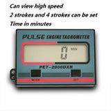 Digital Tach Hour Meter Tachometer Gauge 2&4 Stroke Engine Spark Plugs Inductive Display for Motorcycle ATV Lawn Mower
