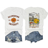 Loose Front And Rear Printed Short Sleeve