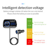 Quick Charge 3.0 USB Car Charger 3.5mm AUX Audio Receiver Car MP3 Player Support TF Card Bluetooth 5.0 FM Modulator