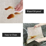 Resistant Placemats For Dining Table Waterproof Wipeable Washable Easy To Clean Anti-Slip Place Mats Set Of 6