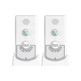 2 Pack Intercoms for Bidirectional Home Wireless Voice Interphone - Elderly Caller to Room