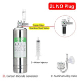 Aquarium Stainless Steel CO2 Reactor - 2L/1L DIY Kit for Tank Plants and Fish