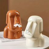 1pc Stylish Resin Stone Tissue Box for Home Decoration and Living Room Organization