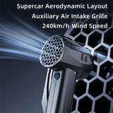 X64 Violent Air Blower Turbo Jet Handheld Brushless Motor Powerful Thrust 1.4kg/s 20W Wind Speed 240km/h Industrial Duct Fan