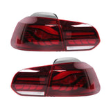 M4 GTS Design Style Dynamic Full LED Tail Lights With Sequential Turn Signal Fit For Volkswagen Golf Mk6 GTD R R20 2009-2013